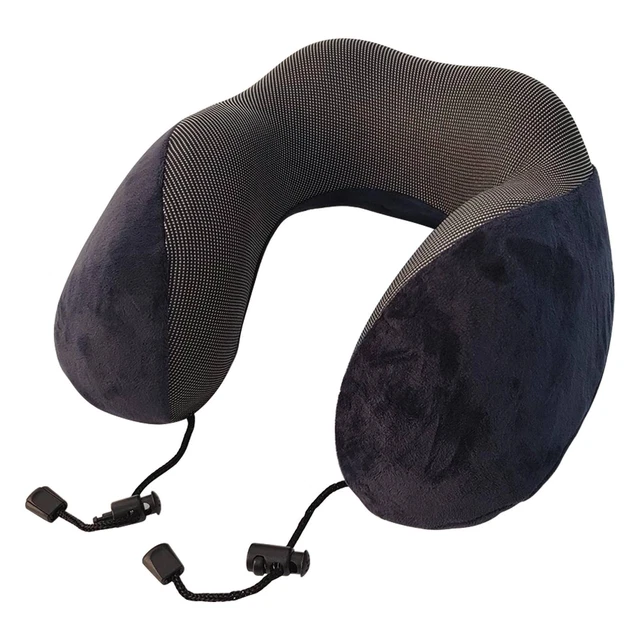 Travel Pillow U Shaped Neck Support 100% Memory Foam Comfortable Breathable