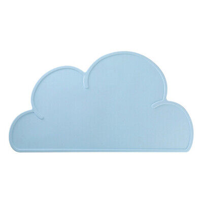 1X Azul Silicio Cloud Forma de Nube Maquillaje para Niños Aislamiento Impermeable Cocina para Bebé.CJ