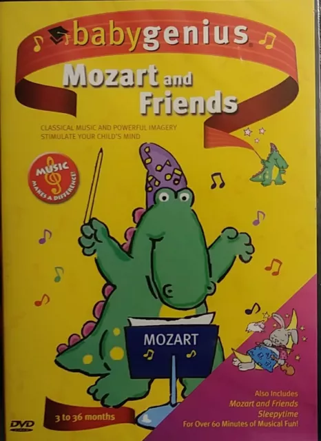 Baby Genius - Mozart and Friends DVD Classical Music Intro for Kids NEW! FAST!