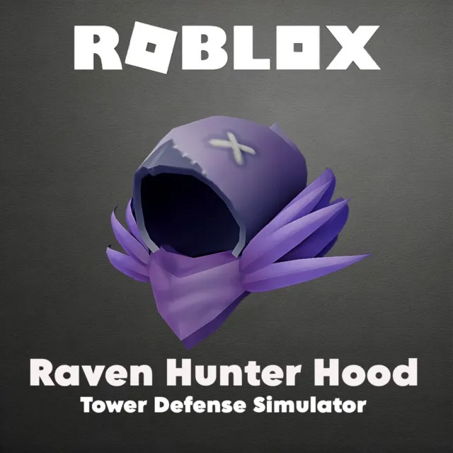 ROBLOX - Raven Hunter Hood - Tower Defense Simulator GLOBAL (ALL Platforms)