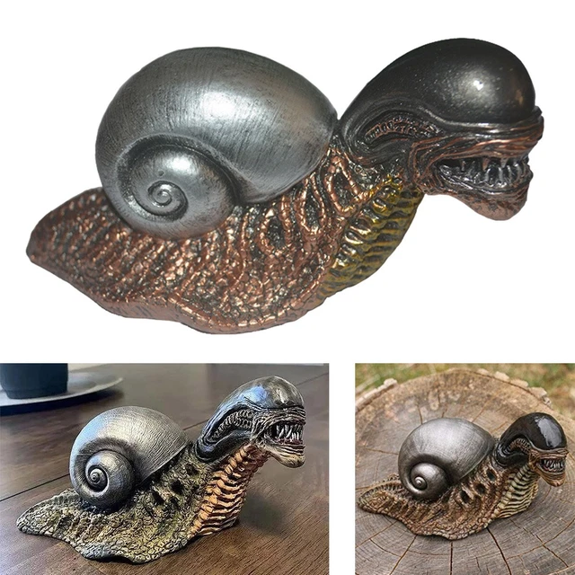 ALIEN SCHNECKE FIGUREN Garten Statue Harz Skulptur Ornamente Im Freien
