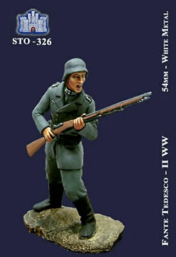 La Fortezza 54mm metal kit "GERMAN INFANTRYMAN - WW2" NO BOX! RARE! STO-326