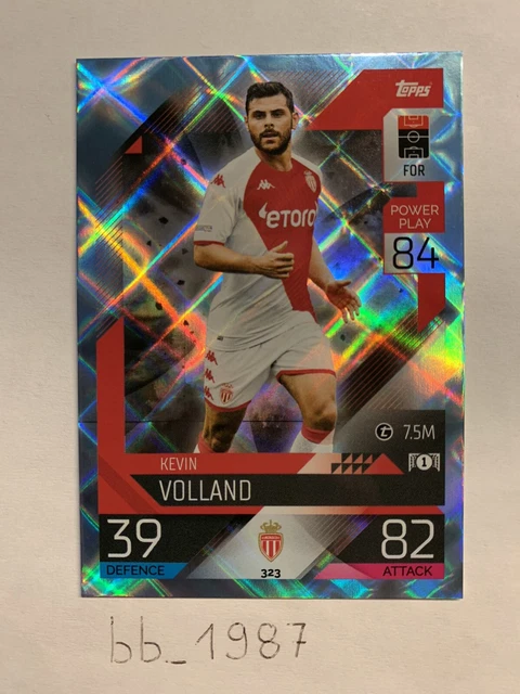 Topps - Match Attax CL 22/23 - Cristallo Parallelo - #323 Kevin Volland Monaco