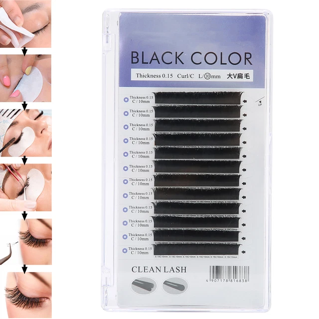 (10MM)Eyelash Extension False Eyelash 0.15C V-Shaped Eyelash Extension Tool