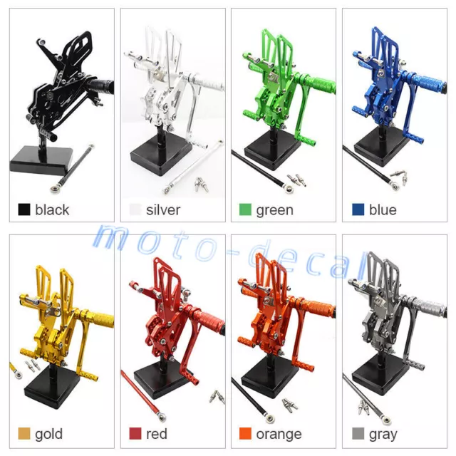 CNC Rearset Footrest Foot Pegs Pedals Shifter For 2004-2005 Ninja ZX10R ZX1000C