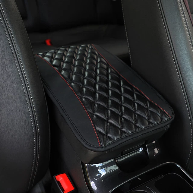 32*19cm Car Faux Leather Central Armrest Box Console Pad Cover Auto Accessories