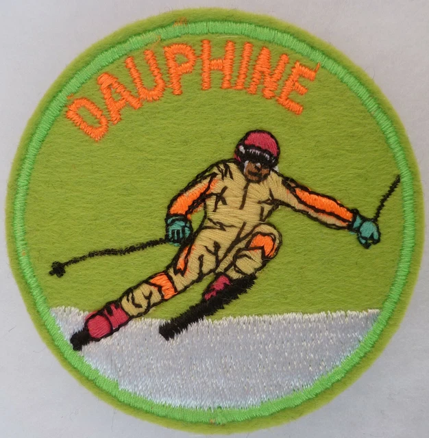 PATCH SKI ORCIERES MERLETTE 1960/70 Montagne écusson tissu Vintage France EUR 14,99 - FR
