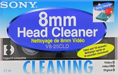 SONY 8mm Head Cleaner V8-25CLD for Video 8 / Hi8 / Digital 8 NEW from Japan