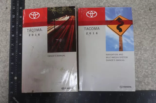 Toyota Tacoma Owner's Manual 2016 Navigation Book Set 16 Free Shipping OM704