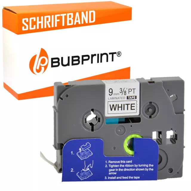 Schriftband kompatibel für Brother TZE-221 PTouch 1000 1005 1010 1080 H100LB 9mm