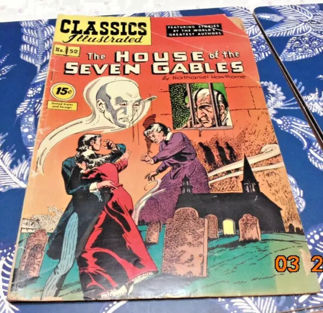 Classics Illustrated The House of the Seven Gables October 1948 No. 52