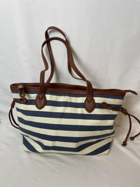 Kelly & Katie Striped Tote Purse Shoulder Bag