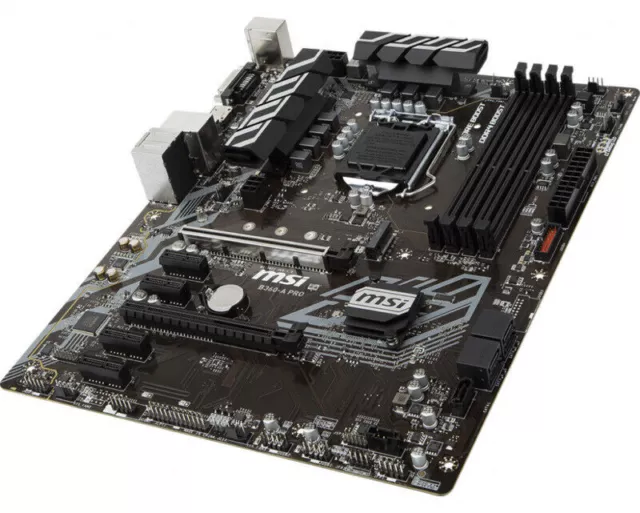 MSI B360-A PRO Motherboard Intel B360 LGA 1151 DDR4 M.2 ATX Core DVI-D Celeron 2