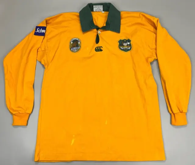 Vintage Australia Wallabies 1991 1993 Canterbury Rugby Union Shirt Trikot Gr. XL
