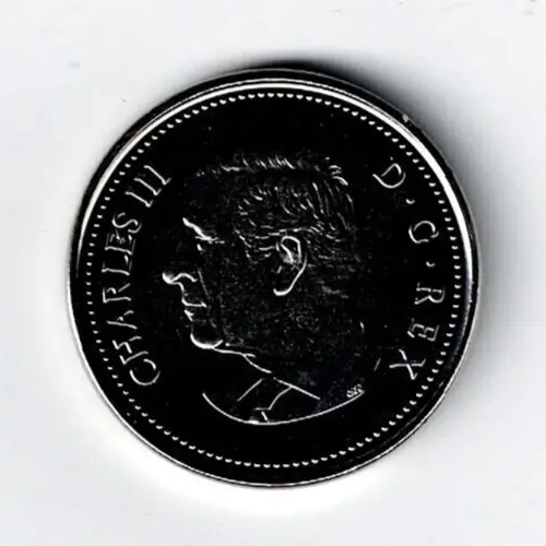 2023 Canadian Brilliant Uncirculated KCIII First Strike Five Cent Coin!