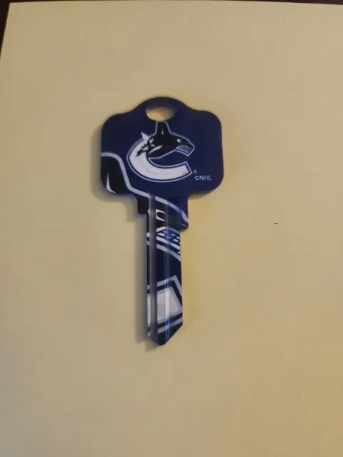 Vancouver Canucks NHL house key blank Kwikset