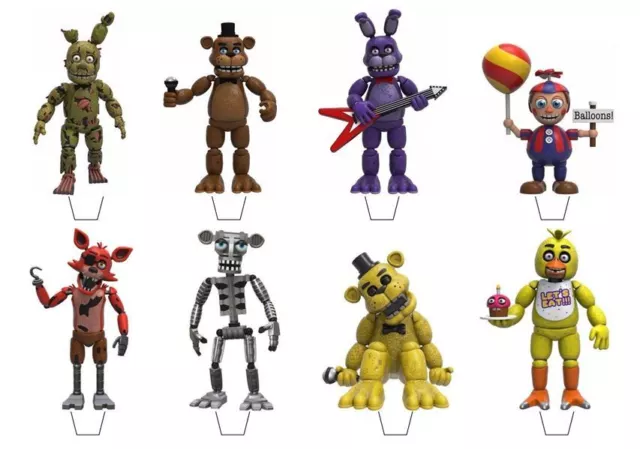 FNAF Five Nights at Freddys Personalised Edible Cake Topper Decor Icing or  Wafer
