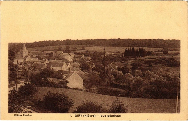 CPA GIRY Vue générale Nievre (100518)