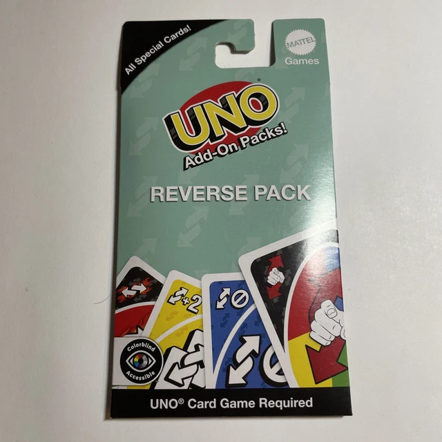 MATTEL GAMES - Uno Add-On Packs, Reverse Pack [New Toy] Card Game ...