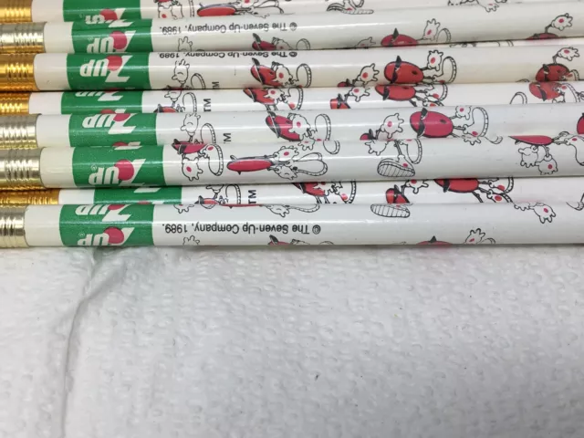 Lot of 20 7UP,  7 UP Soda  The UnCola Cool Spot Advertising Pencils NEW 7-UP 2