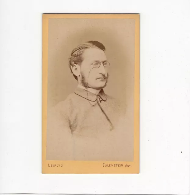 CDV Foto Studentika Burschenschaft mit Widmung - Leipzig 1871/72