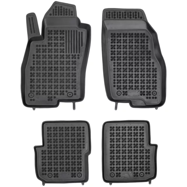 Gomma Tappetini Auto Rezaw-Plast per Fiat Punto Evo 2009-2012 set di tappeti per