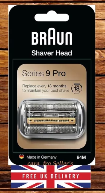 Braun Series 9 Pro Electric Shaver Head, replacement shaving part compatible 94M