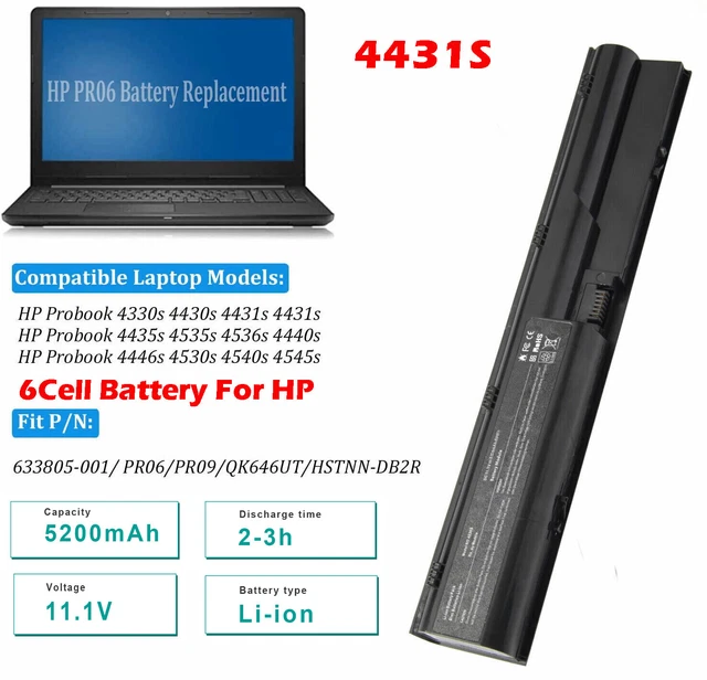 Coque Arrière Originale Pour HP ProBook 4430s - Pièce De Rechange Occasion