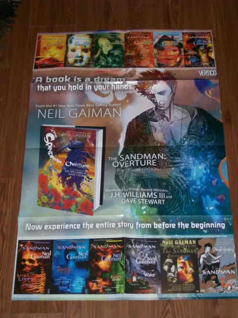 Sandman Overture Graphic Novels tpbs Promo Poster 22 x 34 DC Vertigo 2015