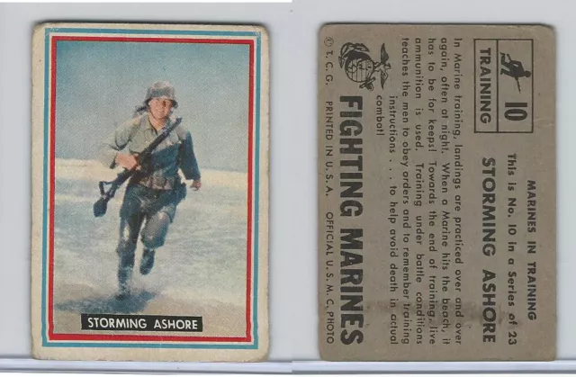 1953 Topps, Fighting Marines, #10 Storming Ashore (B)