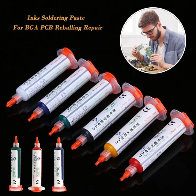 Ätzende Lichtbogen verhindern UV-Licht härten Öl 10CC Tinten löt paste  BGA PCB