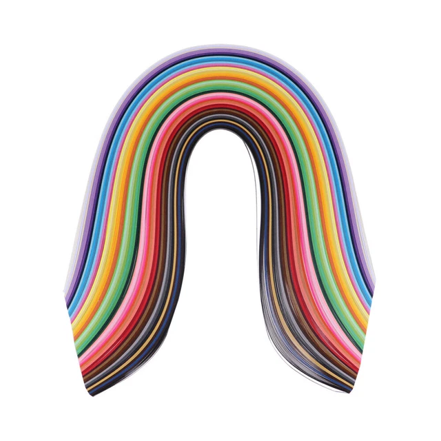 Strisce Per Quilling 120 Pz | 5 Mm X 53 Cm | Carta Per Origami E Arte Fai-Da-Te | Colore Rosso - Foto 8