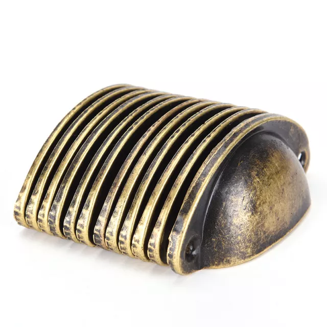 12X Kitchen Cupboard Door Cabinet Cup Drawer Furniture Shell Pull Handle Retr-lm