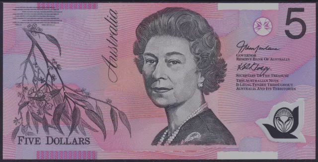 2005 UNC LAST PREFIX KC05 $5 Five Australian Banknote MACFARLANE/HENRY (N003) 2