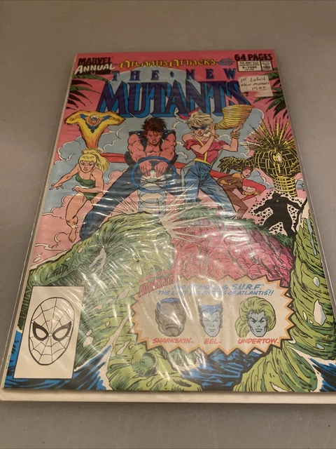 The New Mutants Marvel Annual Comics Issue #5 1989 "Atlantis Attacks"