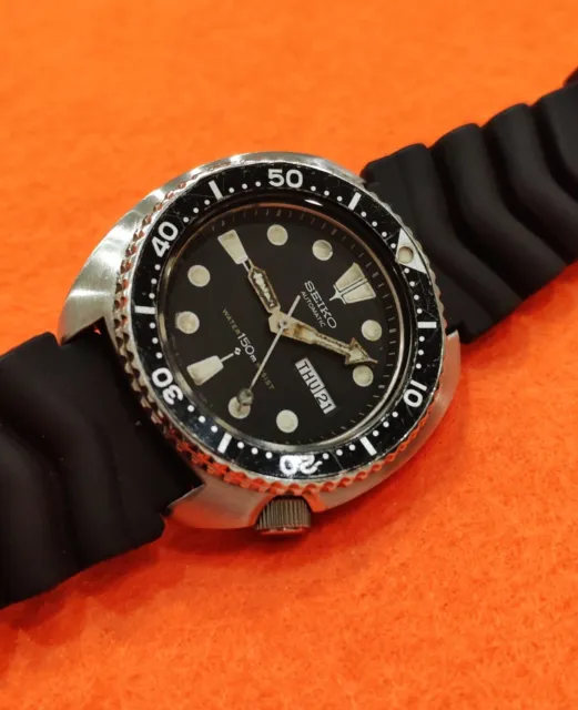 Seiko turtle 6309 7040 japan suwa - orologio automatico vintage uomo