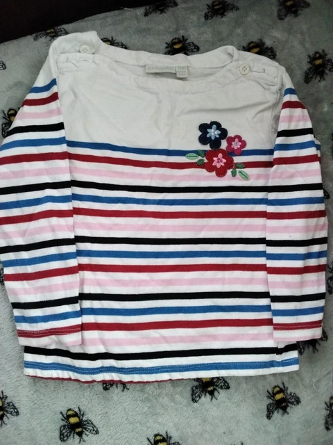 JoJo Maman Bebe age 3-4 years stripy girls top