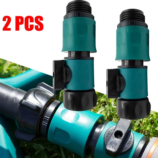 Runioney Vanne D'arrêt Pour Tuyaux D'eau En Plastique, Valve De Raccordement Pour Tuyaux D'arrosage, Raccord Pour Tuyaux D'eau