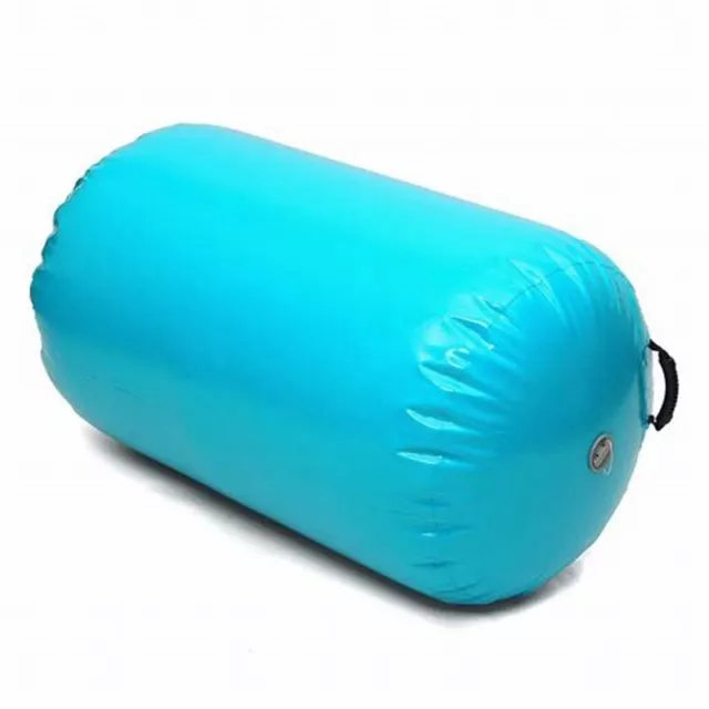 Gymnastics Air Roller Inflatable Mat Roll 120x90cm Blue