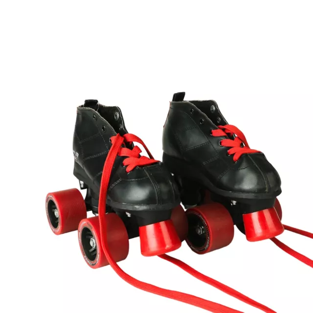 Roller Skates Crazy-  Black Wheels Size small j12-2 adjustable