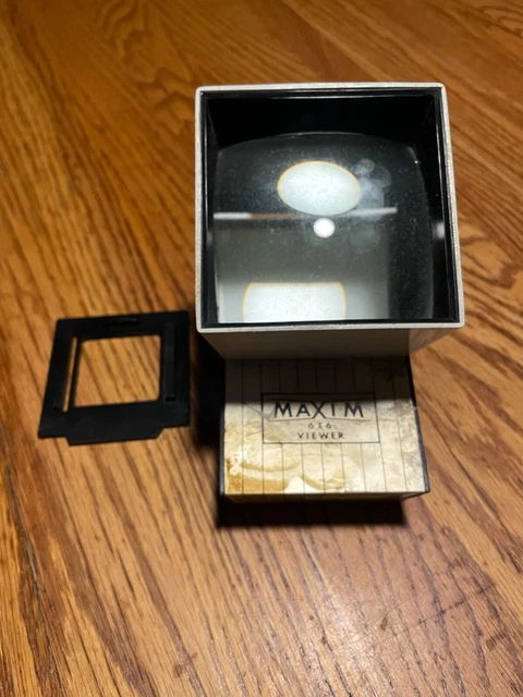 Visor de diapositivas de color Maxim 6x6 35 mm con soporte deslizante de plástico