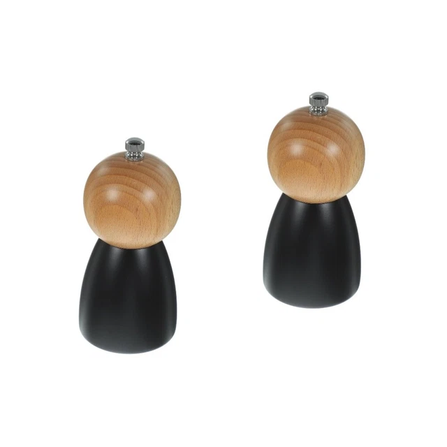 2 piezas molinillo de pimienta de mano pequeño molinillo de sal molinillo de pimienta pequeño sal marina