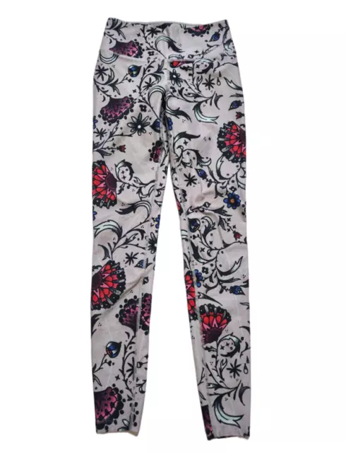 Nike Power Legend Womens XS Tight Leggings Floral Pants Training Dri-Fit Gray