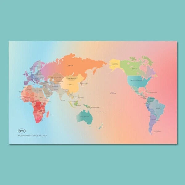 GMZ 2024 CALENDARIO DA SCRIVANIA WORLDWIDE ARCOBALENO Ver. / Memo nota