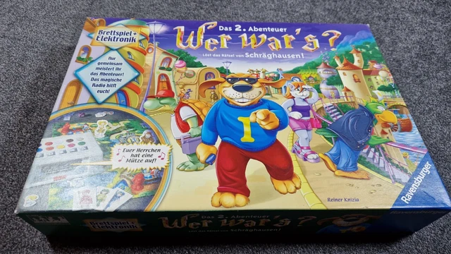 Wer wars ? Das 2. Abenteuer Brettspiel Ravensburger Schräghausen guter Zustand