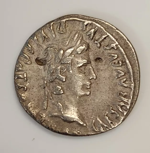 Roman Imperial, Augustus Denarius Ancient Silver Coin 27 BC - 14 AD