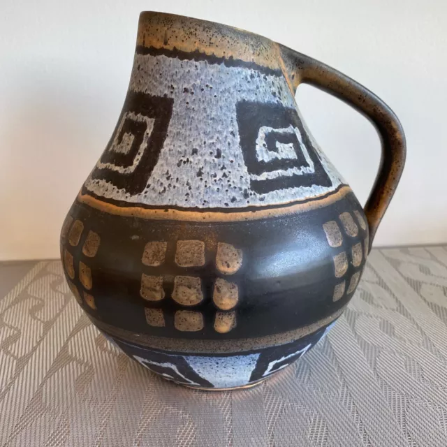 Large West German Dumler & Breiden Vase Pitcher vintage abstract geometric Vtg