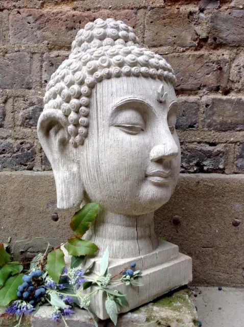 Large Beautifully Detailed Thai Buddhas Head Statue. (42cm / 16kg ) From Sius