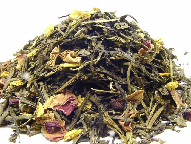 100g Dschungeltraum, aromatisierter grüner Tee loser Tee