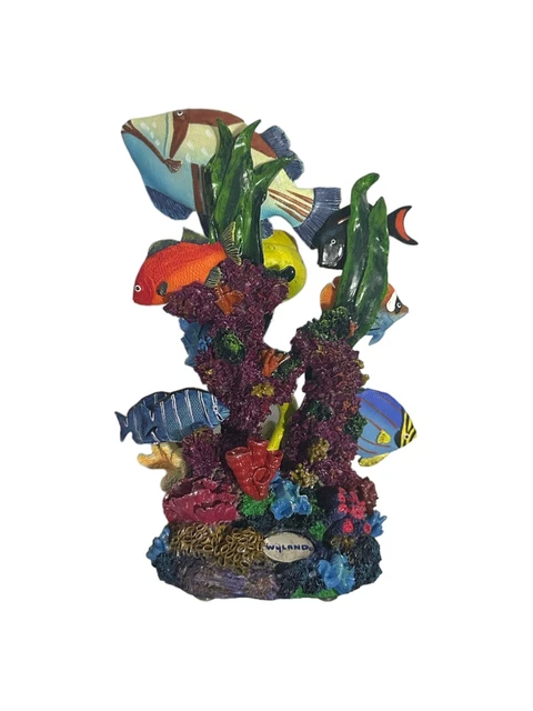 Vintage Dakin Artist Collection Wyland Reef Life Fish Eel Coral Figurine